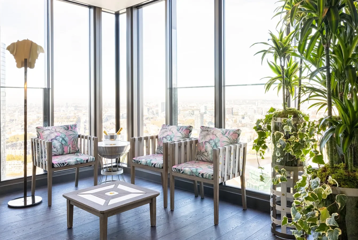 Damac Tower Nine Elms London Sw8 Winter Garden Seating Area