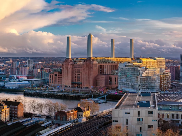 Ebury Sw1 Sw1w Westminster London 2 Bed Apartment View Battersea Power Station Thames River Four Chimneys