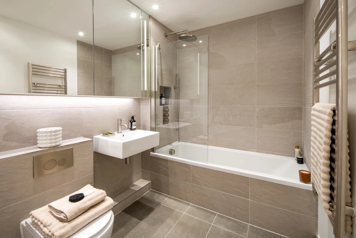 Ebury Sw1 Sw1w Westminster London Premium Bathroom Bath Rainfall Shower Heated Towel Rail Stone Tiles