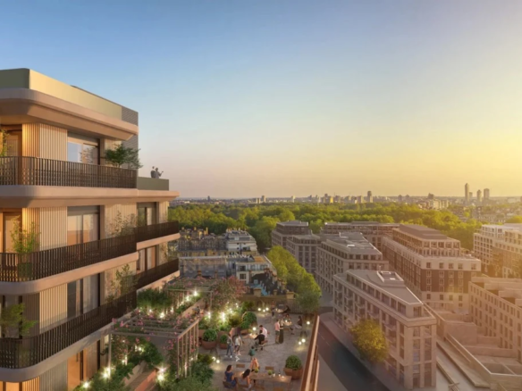 Ebury Sw1 Sw1w Westminster London Rooftop Terrace Sunset Balcony Residents Garden City Views Build