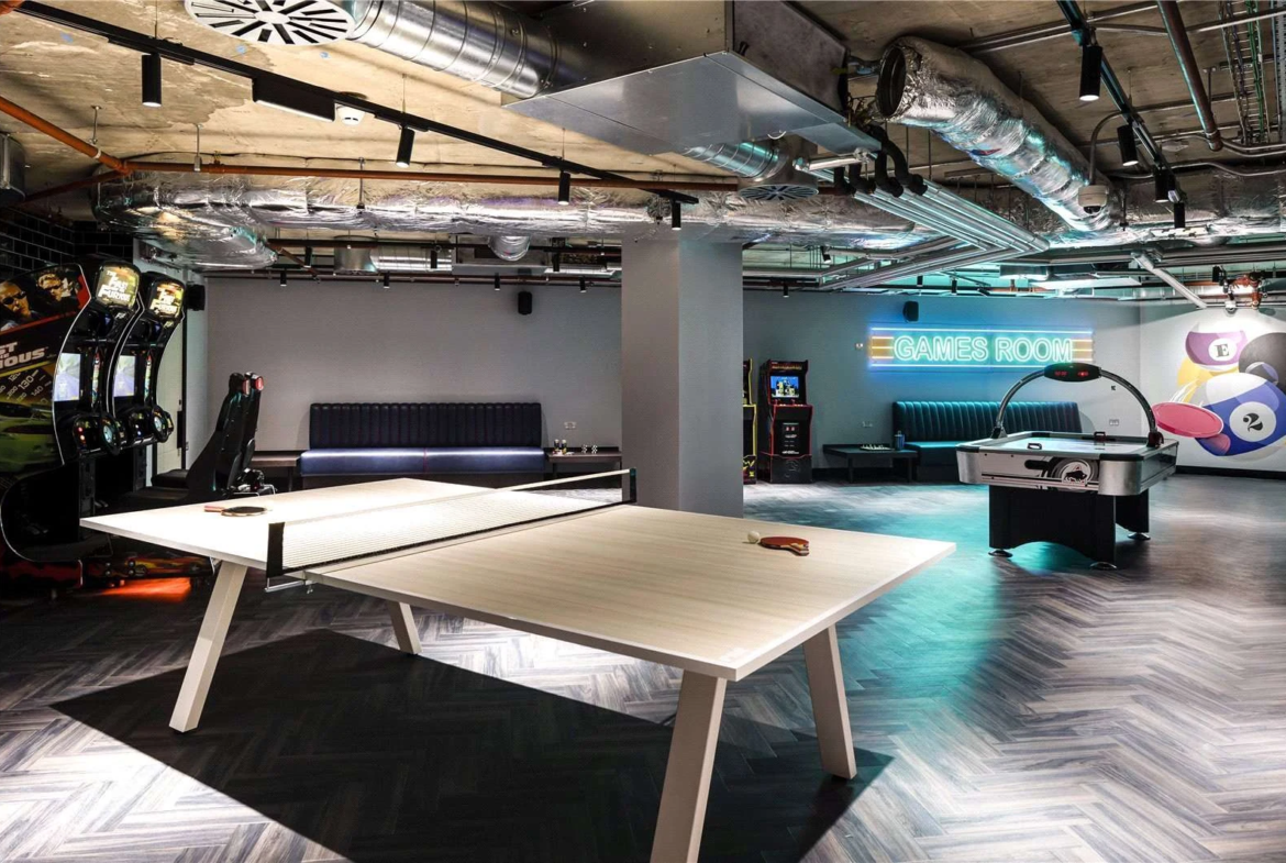 Games Room Table Tennis Arcade The Stage Shoreditch London Ec2a