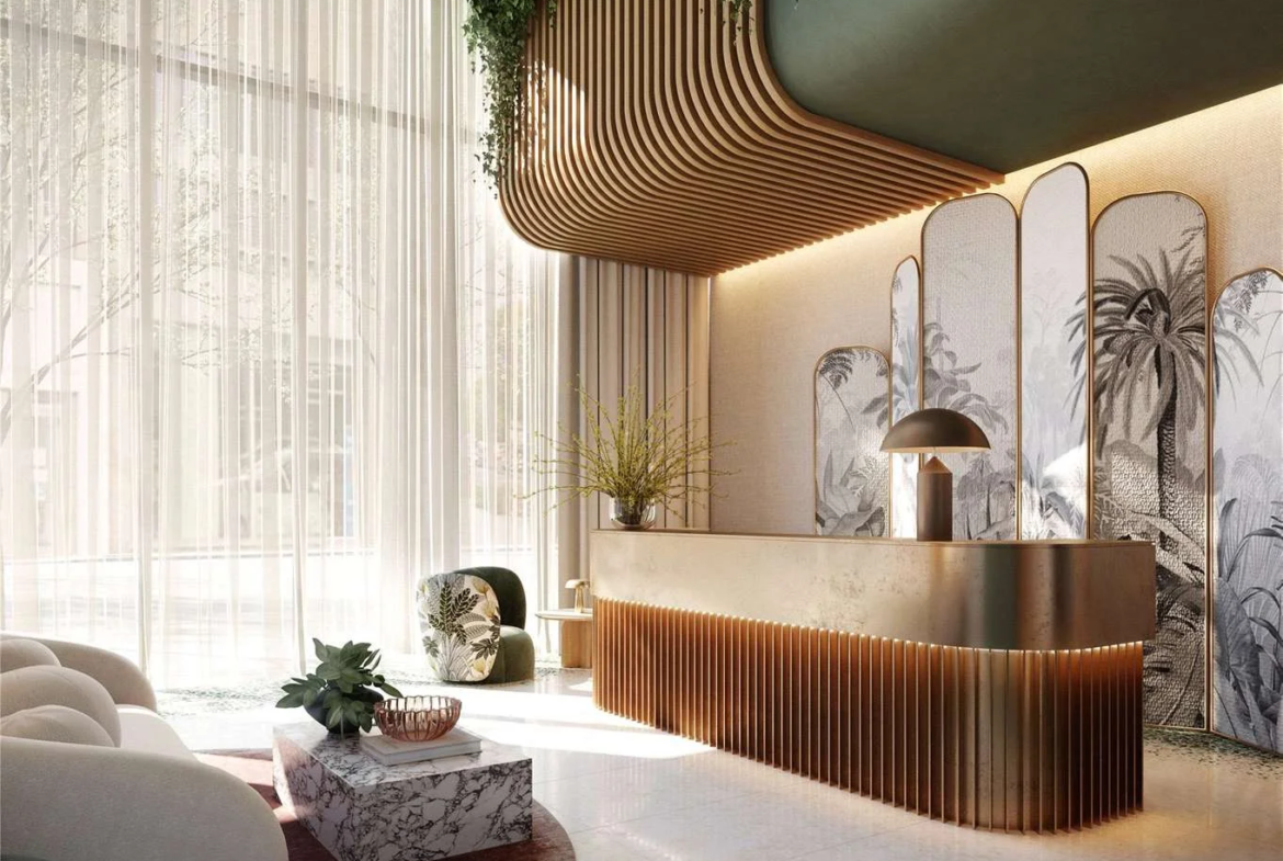 Hilight 100 York Road Battersea Sw11 London Residents Lobby Concierge Double Height Lounge Cgi