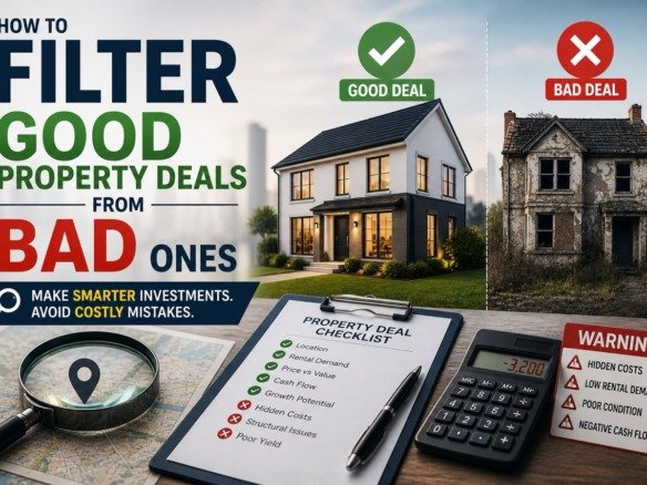 How to filter good property deals from bad ones – property investment checklist and risk comparison
