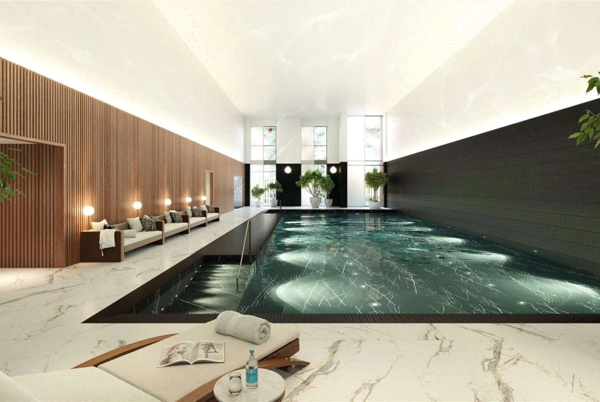 Hurlingham Waterfront Sw6 2tz London South Facing Balcony Terrace Thames City Skyline View Cgi