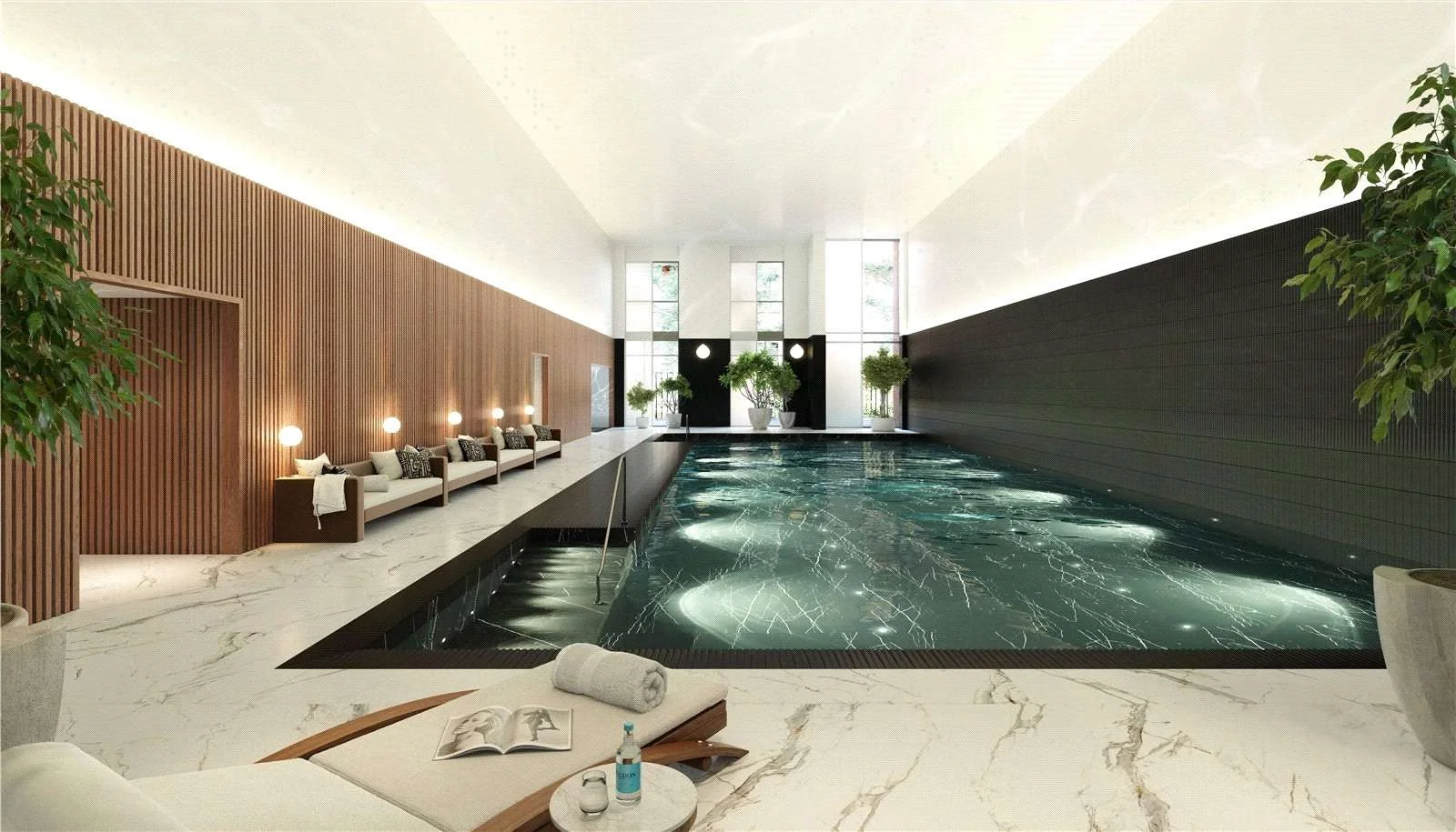 Hurlingham Waterfront Sw6 2tz London South Facing Balcony Terrace Thames City Skyline View Cgi