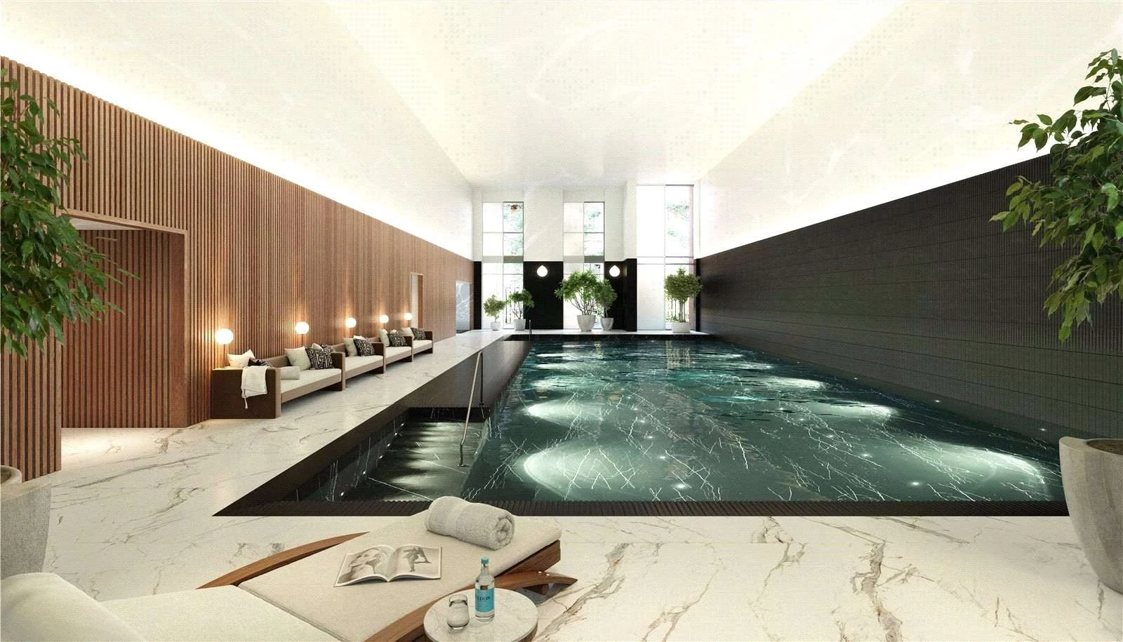Hurlingham Waterfront Sw6 London Residents Indoor Swimming Pool Spa Leisure Facilities 2bed Cgi