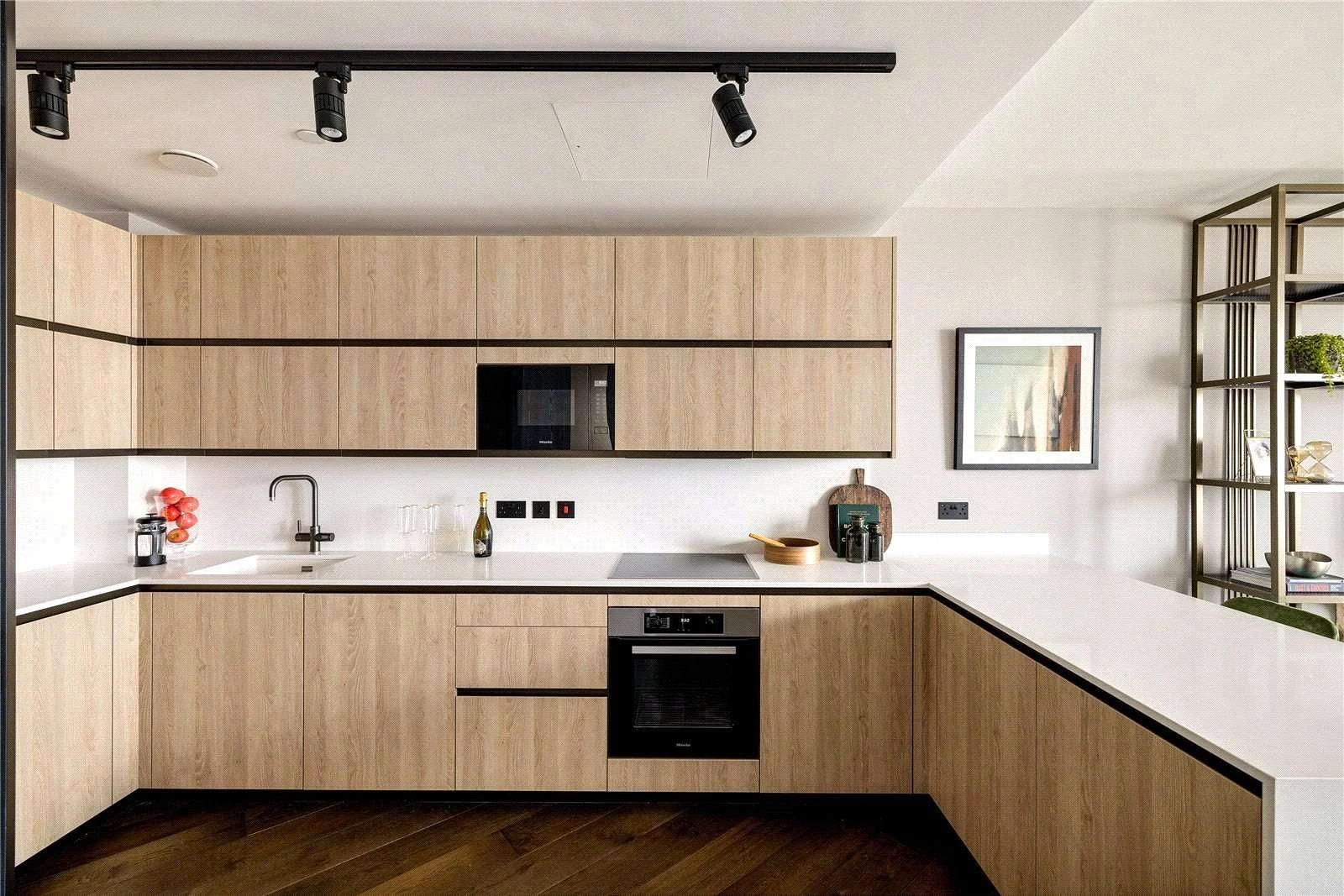 kitchen-miele-appliances-wood-cabinets-the-stage-shoreditch-london-ec2a Kitchen Miele Appliances Wood Cabinets The Stage Shoreditch London Ec2a