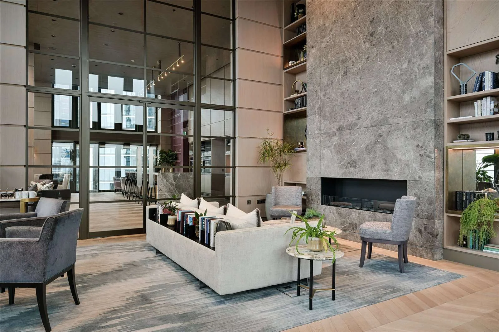 london-one-bishopsgate-plaza-residents-lounge-library-ec3a London One Bishopsgate Plaza Residents Lounge Library Ec3a