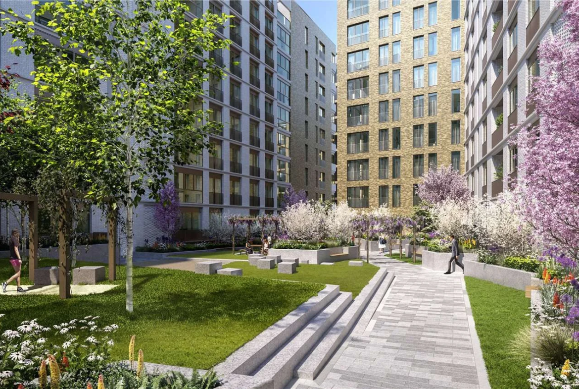 London Postmark Mount Pleasant Wc1x Communal Gardens Landscaped