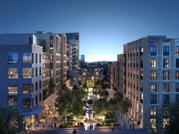 London Postmark Mount Pleasant Wc1x Exterior Courtyard Evening 4bed