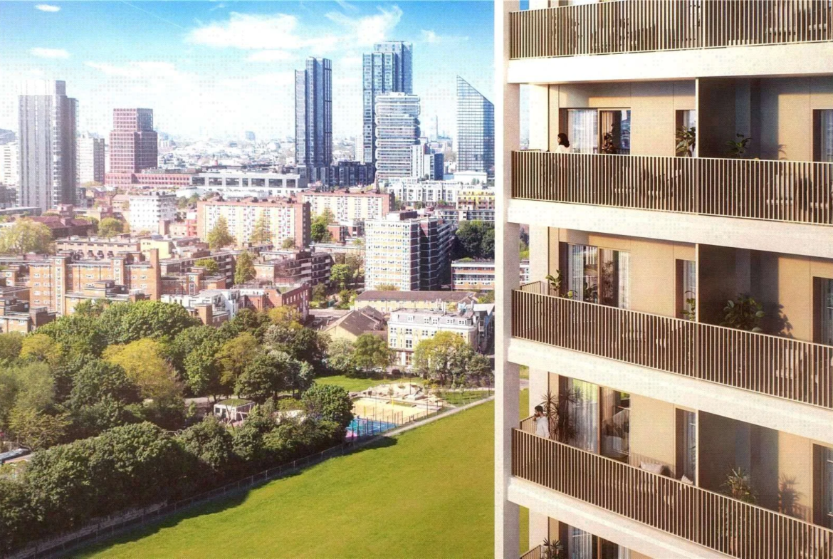 London Shoreditch Parkside N1 Balcony Views East London Skyline