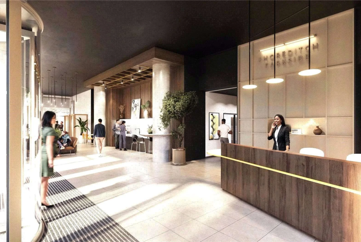 London Shoreditch Parkside N1 Concierge Lobby Cityside Place