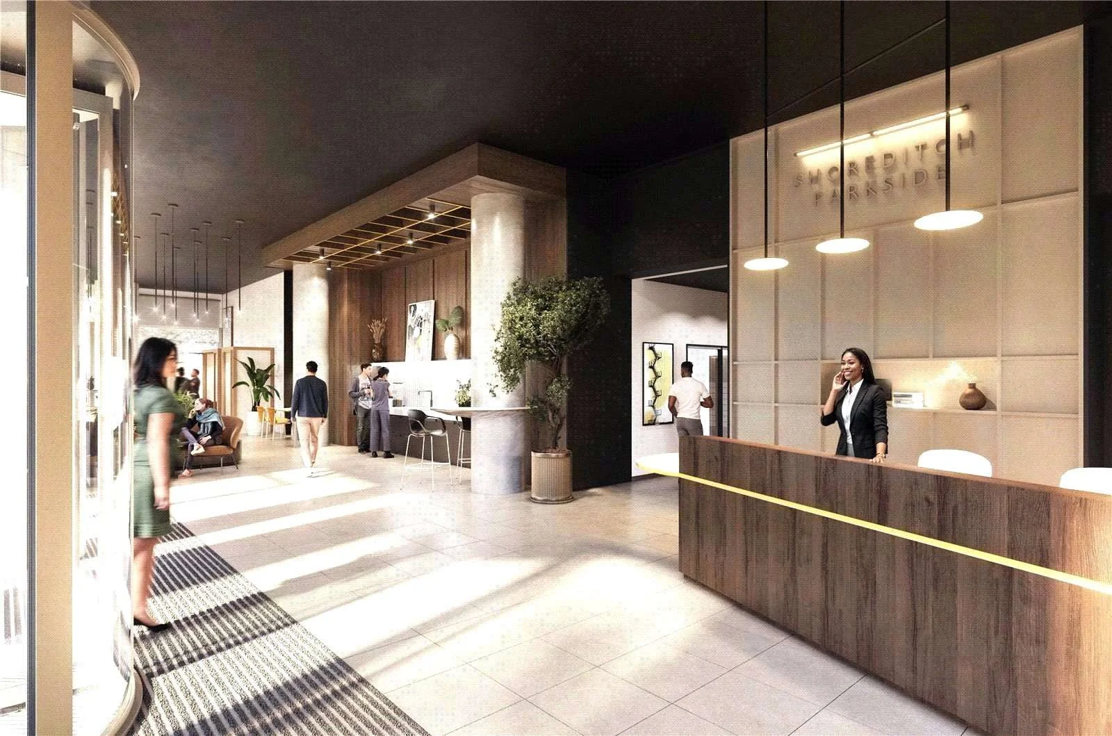 london-shoreditch-parkside-N1-concierge-lobby-cityside-place London Shoreditch Parkside N1 Concierge Lobby Cityside Place