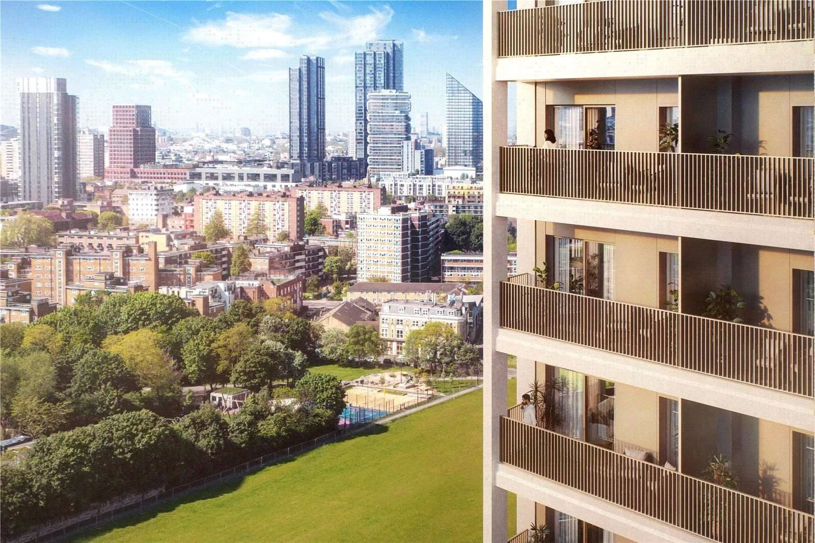 London Shoreditch Parkside N1 Large Balcony City Views Apartment