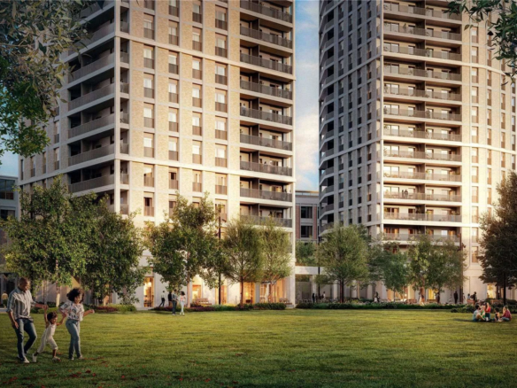 London Shoreditch Parkside N1 Park Facing Exterior Britannia Masterplan