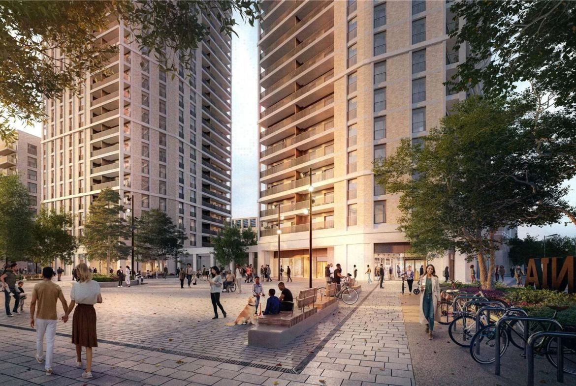 London Shoreditch Parkside N1 Public Plaza Cityside Place Hoxton
