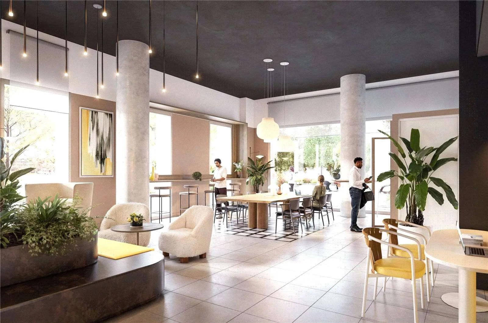 london-shoreditch-parkside-N1-residents-lounge-cityside-place London Shoreditch Parkside N1 Residents Lounge Cityside Place