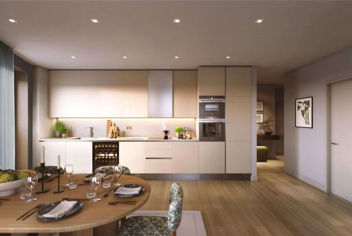 London Shoreditch Parkside Cityside Place N1 Kitchen Dining Area Premium Finish
