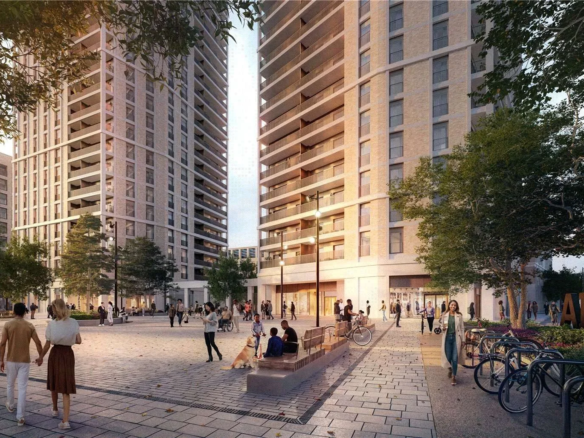 London Shoreditch Parkside Cityside Place N1 Public Plaza Hoxton Street Level
