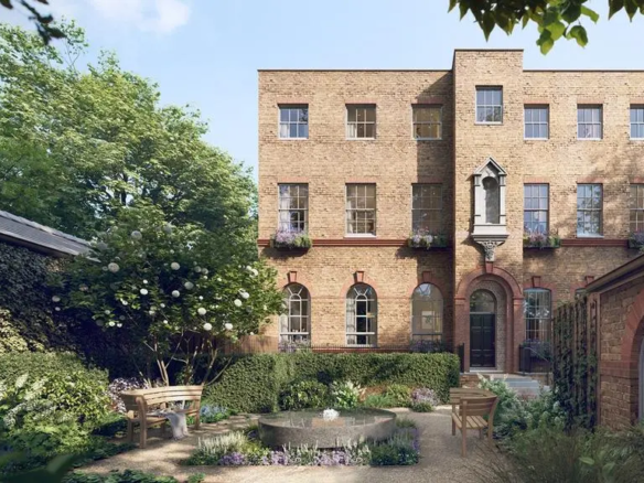 London Square 50 Brook Green Hammersmith W6 Landscaped Courtyard Garden Cgi