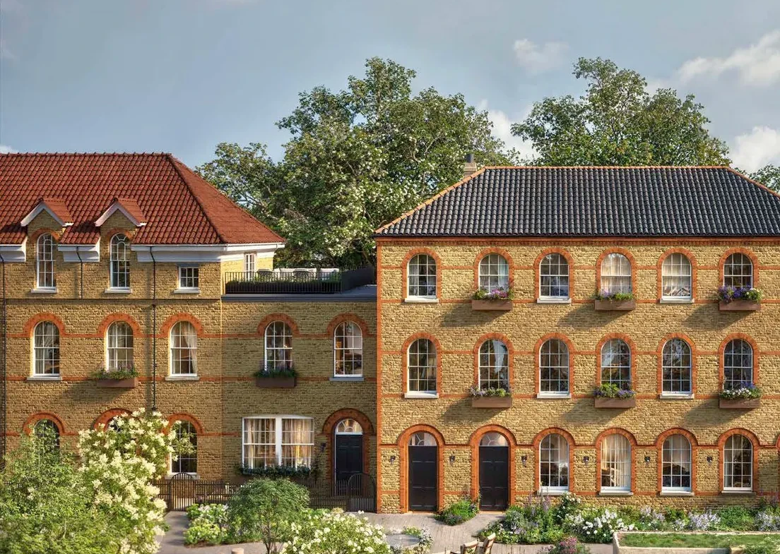 London Square Fifty Brook Green W6 Heritage Facade Arched Windows