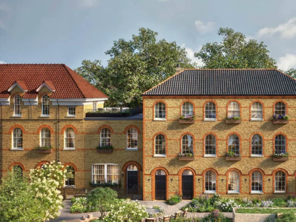 London Square Fifty Brook Green W6 Heritage Facade Arched Windows