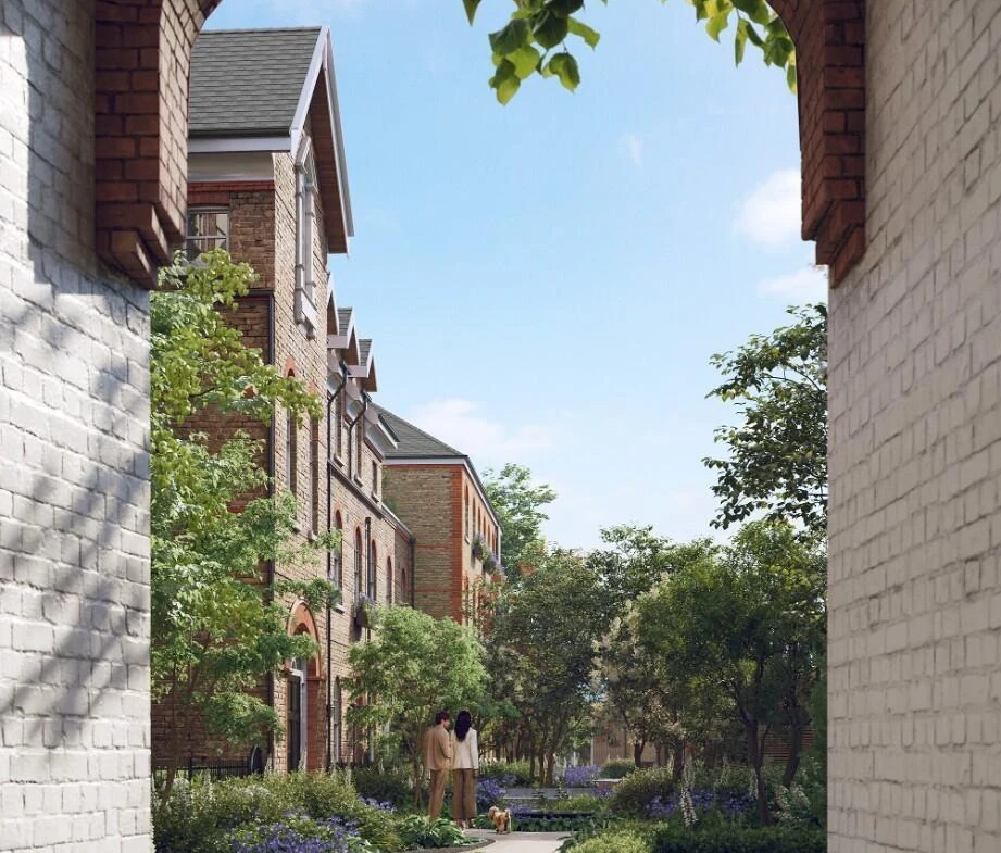 London Square Fifty Brook Green W6 Mapleton Place Private Gated Entrance Archway
