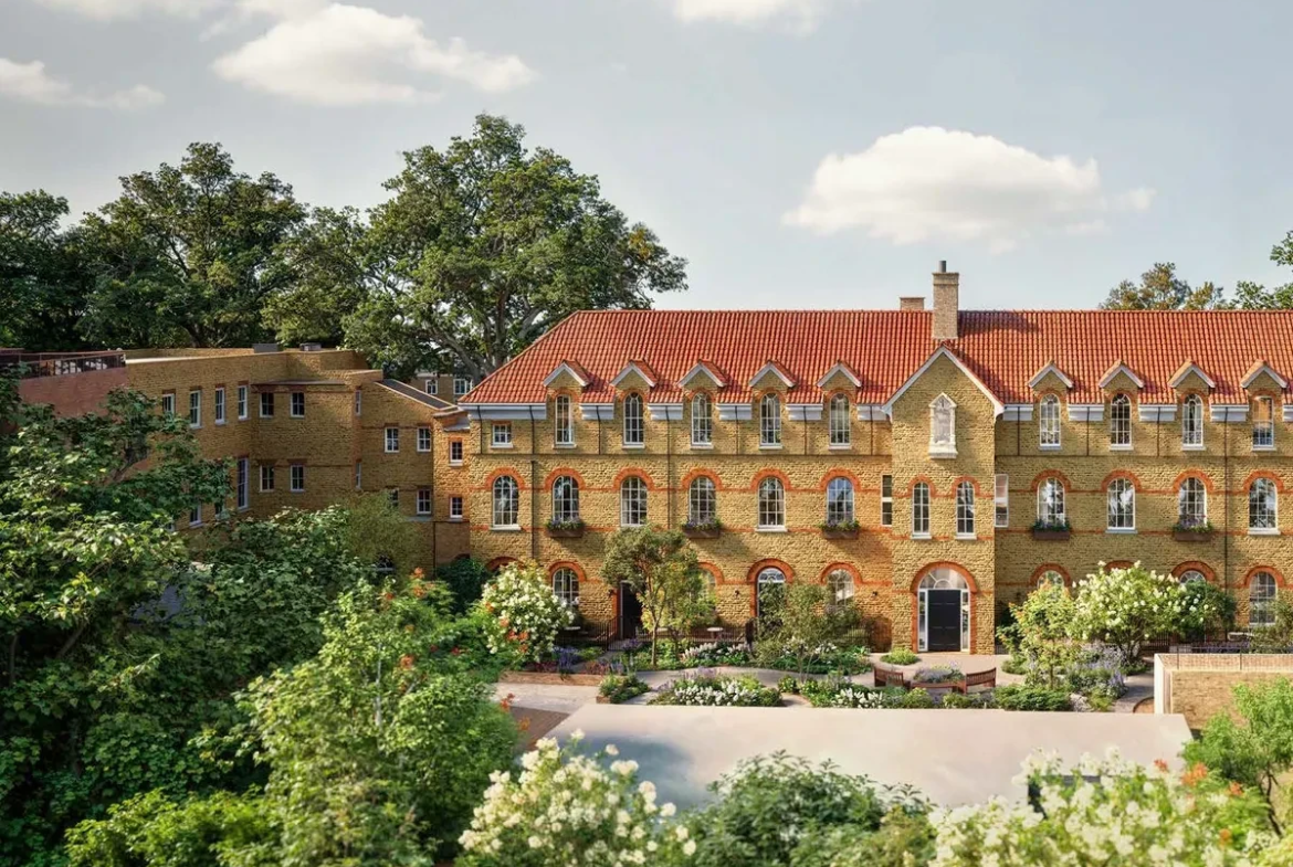 London Square Fifty Brook Green W6 Mapleton Place Victorian School Exterior Aerial