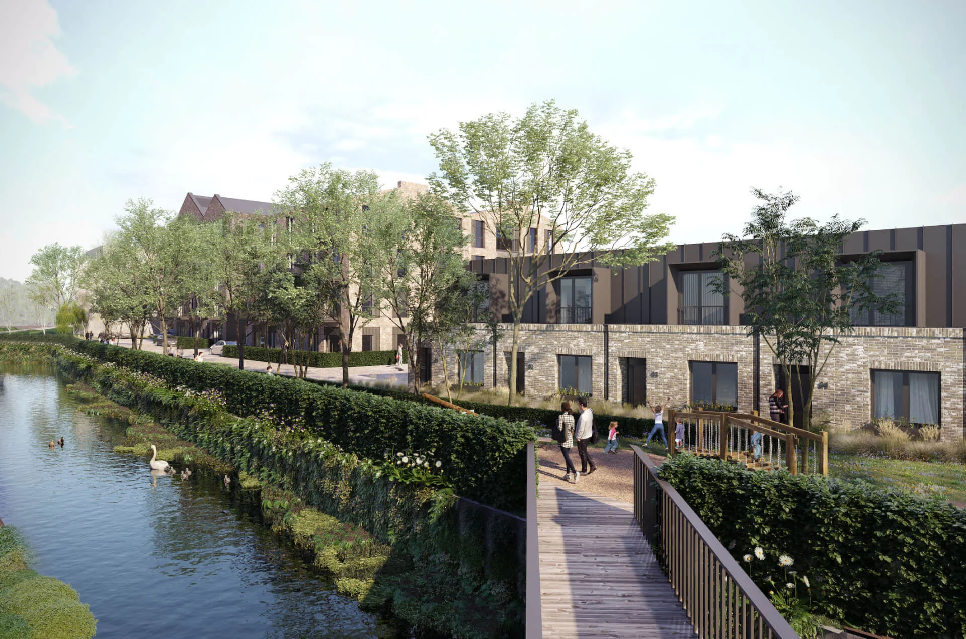 London Square Twickenham Green River Crane Riverside Development Tw2