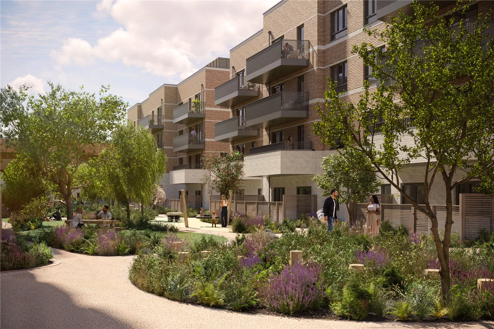 London Square Twickenham Square Landscaped Communal Garden Residents Twickenham