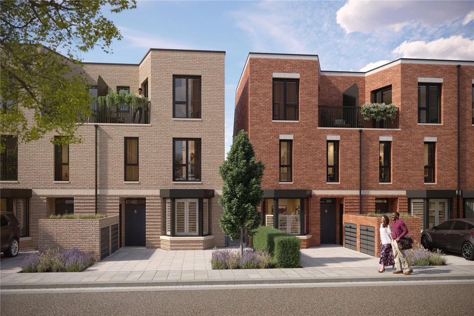 London Square Twickenham Square Townhouses Egerton Road Street View Tw2