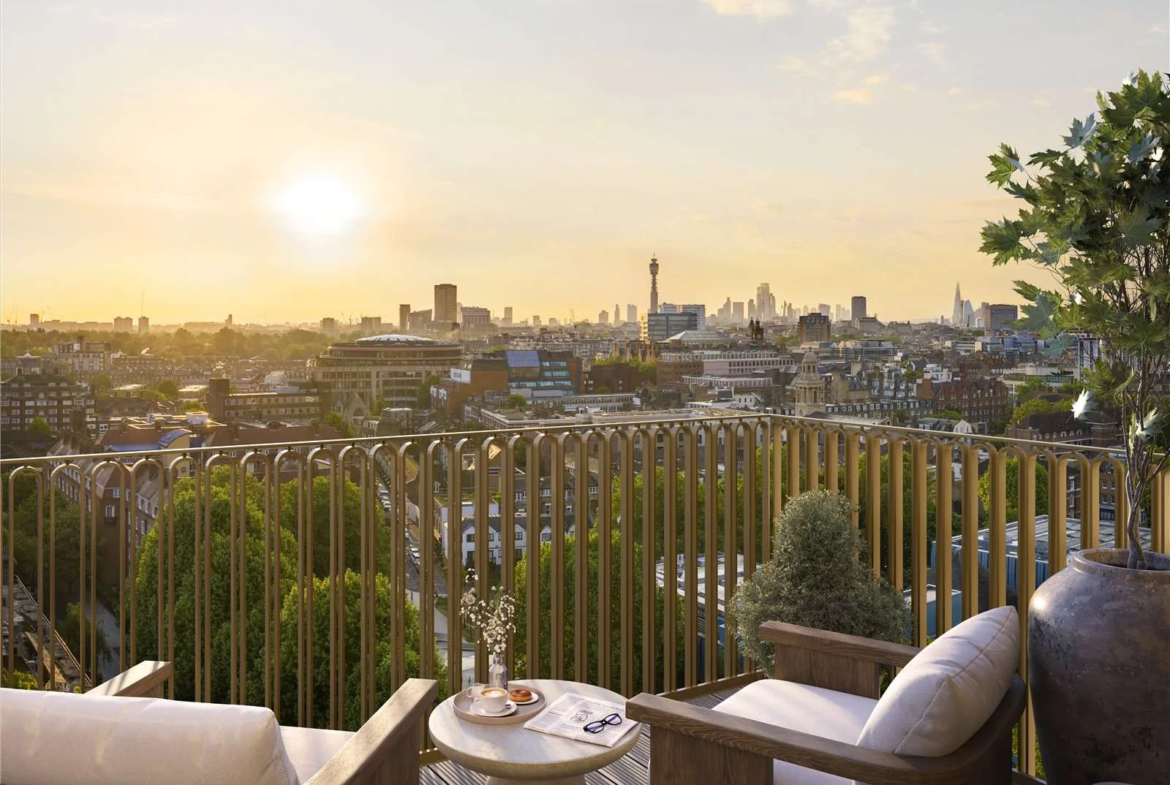 London The Broadley Marylebone Balcony Panoramic City Views Sunset Nw8