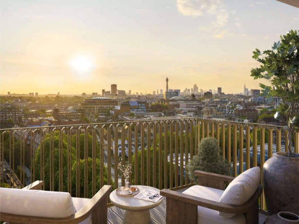 London The Broadley Marylebone Balcony Panoramic City Views Sunset Nw8
