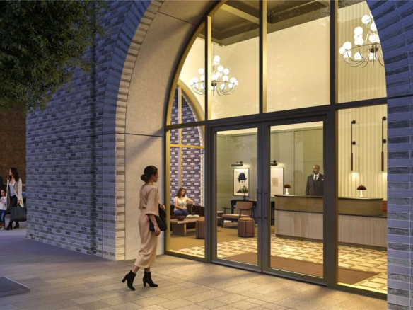 London The Broadley Marylebone Nw8 Building Entrance Night