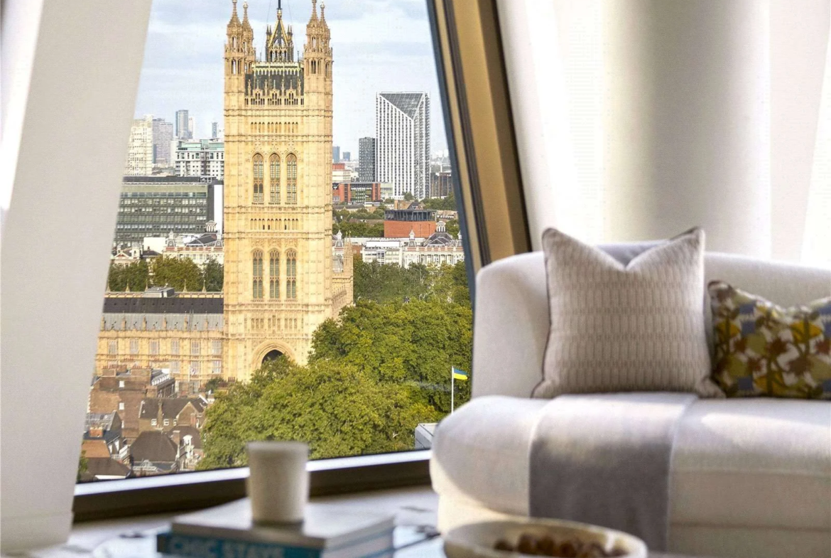 London The Broadway Westminster Sw1h Reception Room Victoria Tower Parliament Close Up