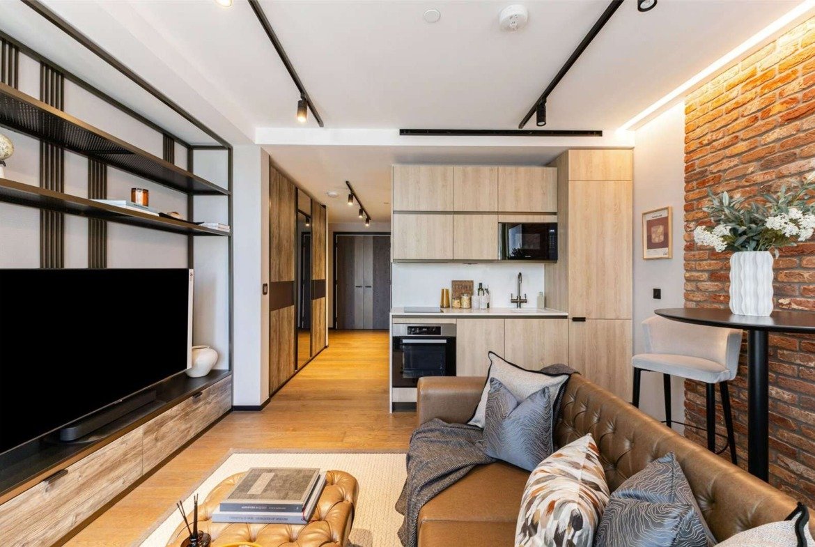 London The Stage Open Plan Kitchen Living Studio Apartment Shoreditch Ec2a