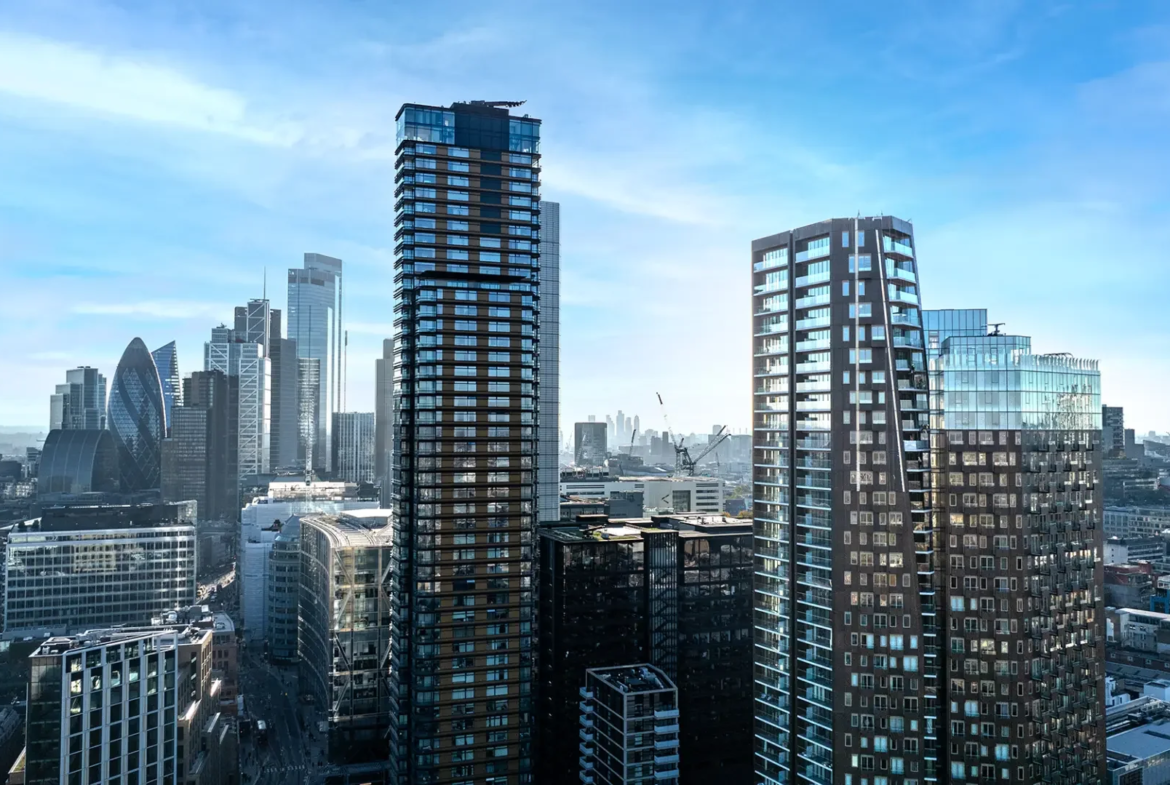 London The Stage Shoreditch Aerial View Liverpool Street Ec2a
