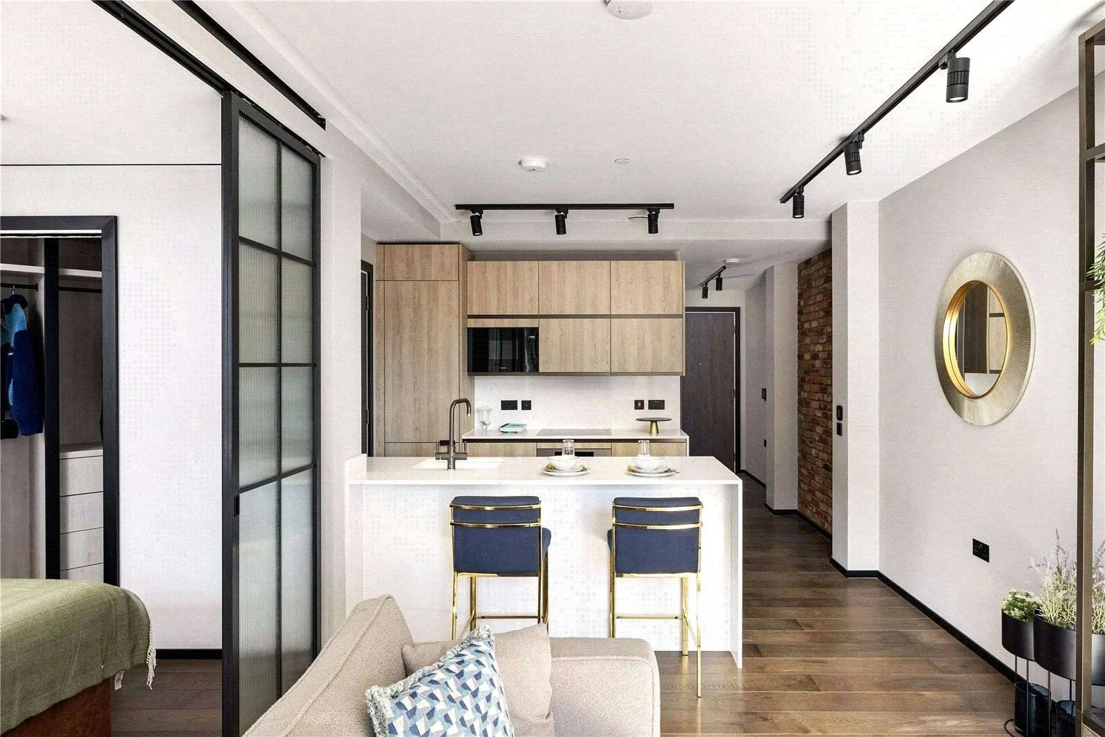 london-the-stage-shoreditch-ec2a-apartment-kitchen-island-dining-area-03 London The Stage Shoreditch Ec2a Apartment Kitchen Island Dining Area