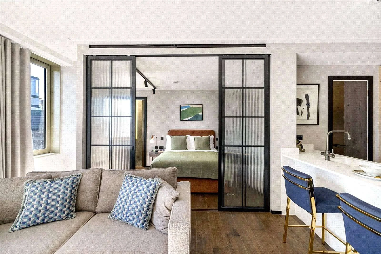 london-the-stage-shoreditch-ec2a-apartment-open-plan-living-bedroom-sliding-doors-01 London The Stage Shoreditch Ec2a Apartment Open Plan Living Bedroom Sliding Doors