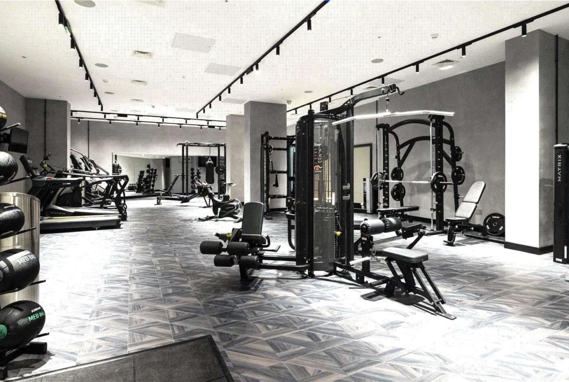 London The Stage Shoreditch Ec2a Residents Private Gym Matrix Equipment