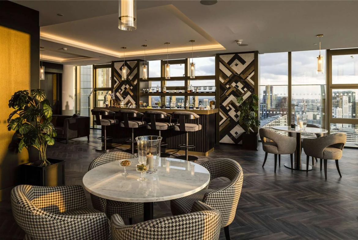 London The Stage Shoreditch Sky Bar Lounge Panoramic Views Ec2a