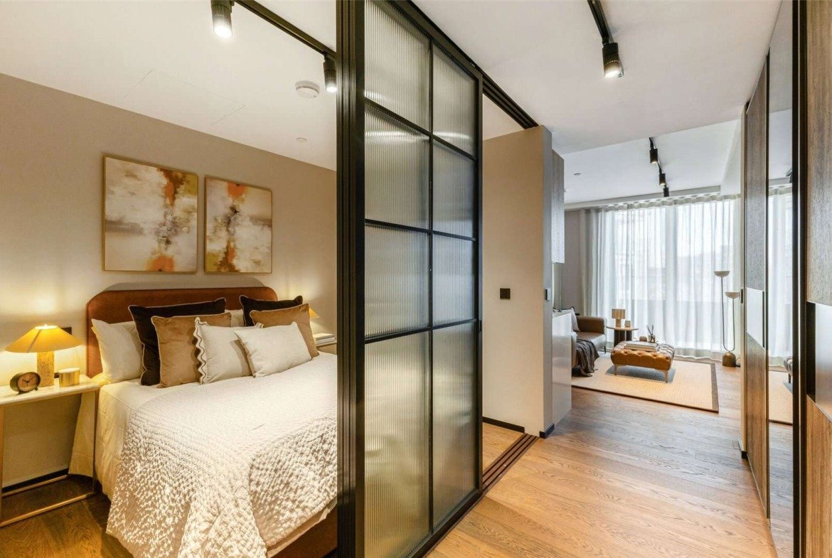 London The Stage Studio Apartment Bedroom Open Plan Living Shoreditch Ec2a