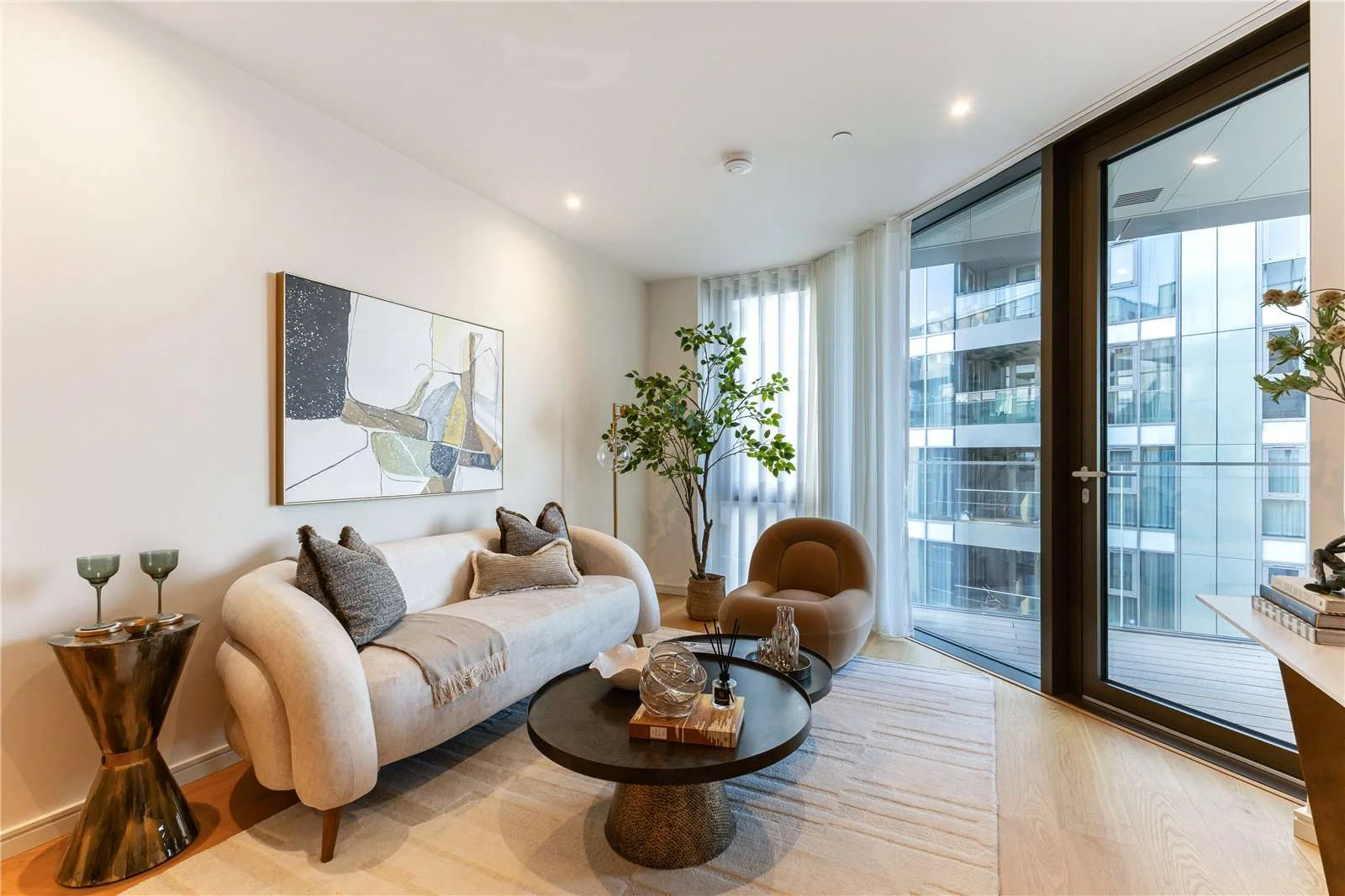 Nine Eastfields Riverside Quarter Wandsworth Sw18 Open Plan Living Room Full Height Glazing Terrace Access