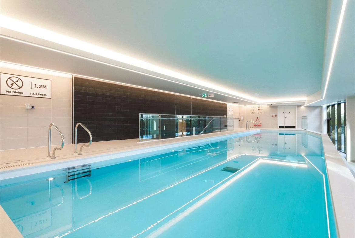 Nine Eastfields Riverside Quarter Wandsworth Sw18 Residents Lap Pool Luxury Amenity Indoor Swimming Pool