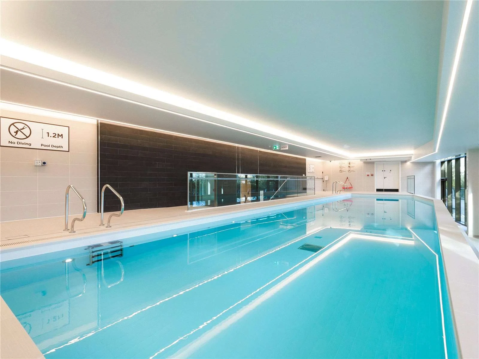 Nine Eastfields Riverside Quarter Wandsworth Sw18 Residents Lap Pool Luxury Amenity Indoor Swimming Pool