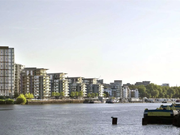 Nine Eastfields Riverside Quarter Wandsworth Sw18 Thames Riverside Development Panoramic View Putney London