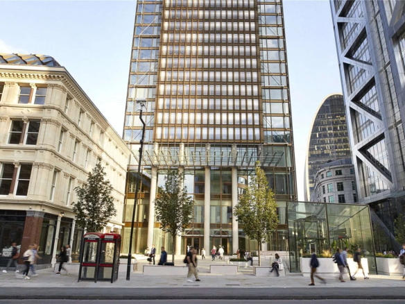 One Bishopsgate Plaza Houndsditch City Of London Ec3a Exterior Gherkin View