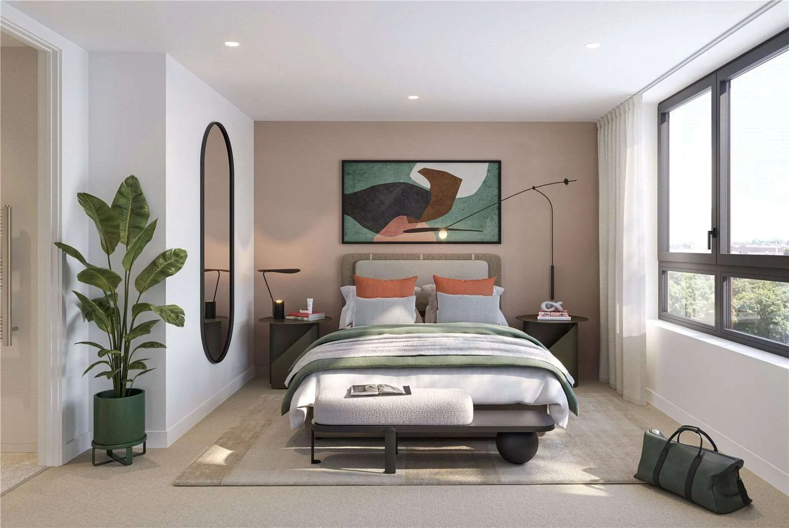Peninsula Gardens Parkview Greenwich London Se10 Principal Bedroom Park View Cgi