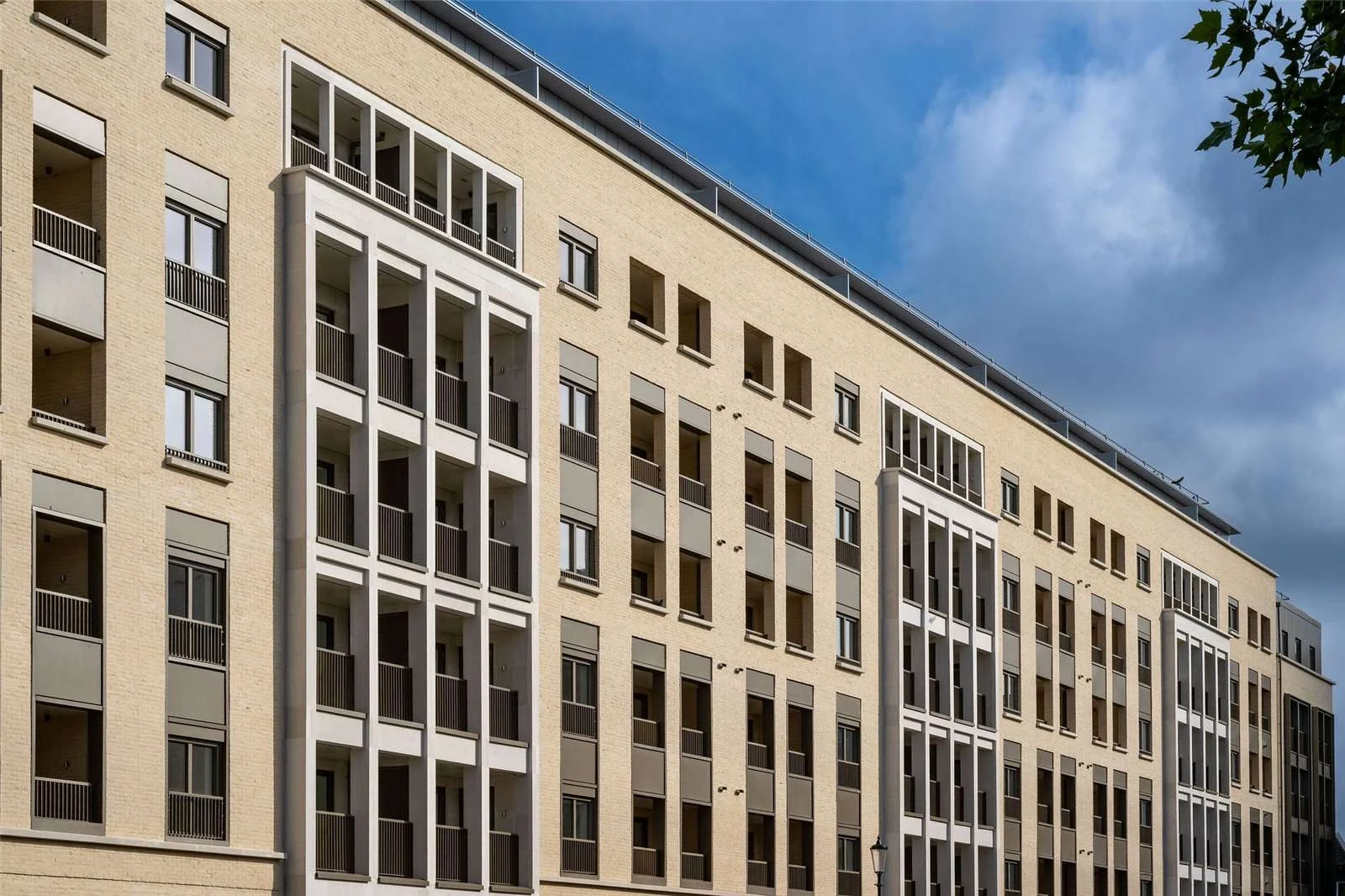 Portobello Square W10 Athlone Mansions Exterior Facade Balconies Cream Brick Development