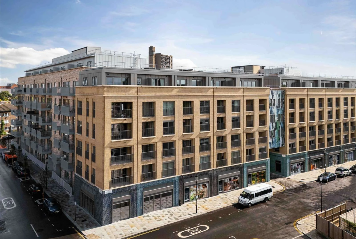 Portobello Square The Auria W10 Corner Elevation Yellow Brick Retail Ground Floor Ladbroke Grove